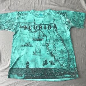 VTG Green Florida Tshirt Size L (42-44)